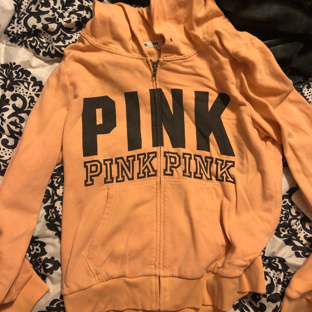 Orange Victoria Secret Pink Sweater